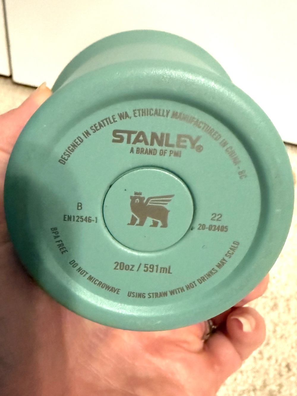 Stanley FlowState 20 oz Tumbler Teal Stainless Steel Travel Cup Straw - Picture 5 of 8